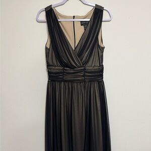 Connected Apparel Black Chiffon Dress